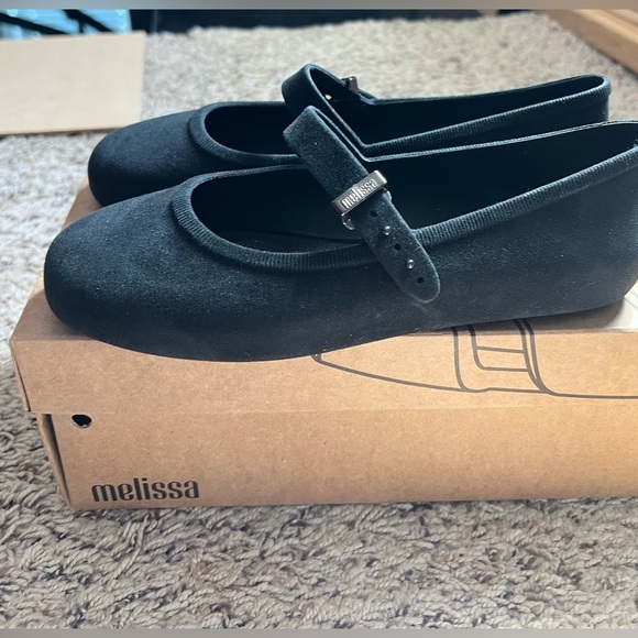 Free People Melissa Soft Velvet Ballerina Flats New In Box - Picture 3 of 12